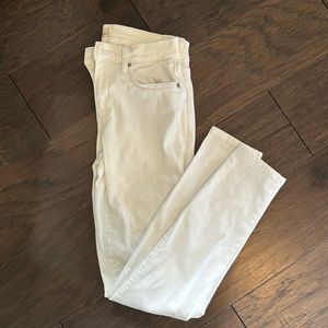 Gap True Skinny White Denim
